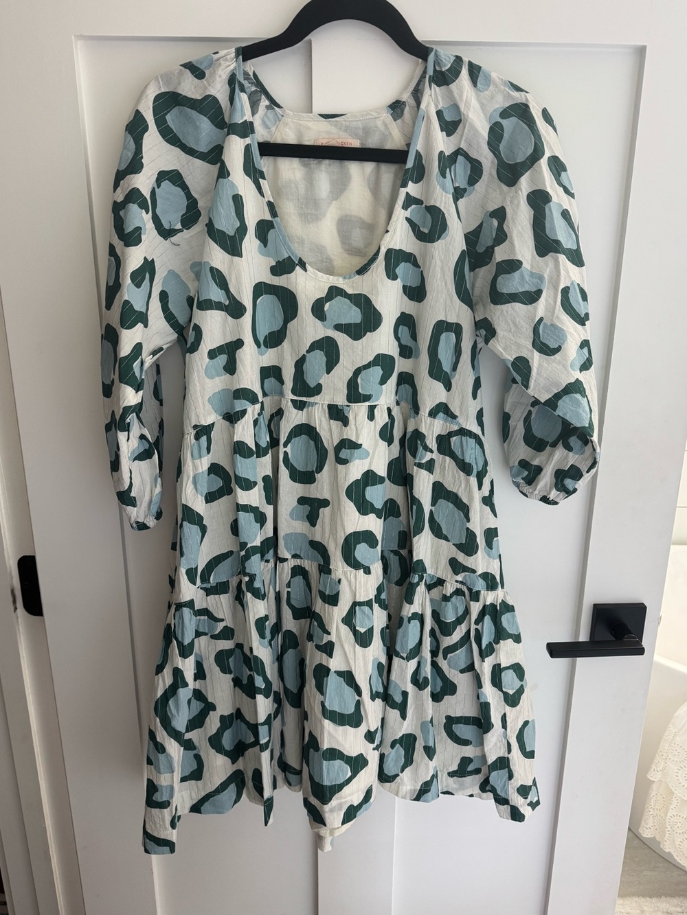 Pink Chicken Michelle Leopard Print Dress